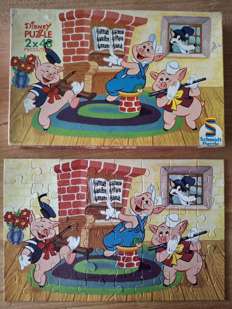 Vintage Puzzels: De 3 Biggetjes