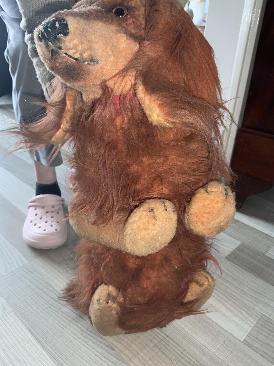 Vintage Steiff Teckel Dackel Langharig Knuffel Hond