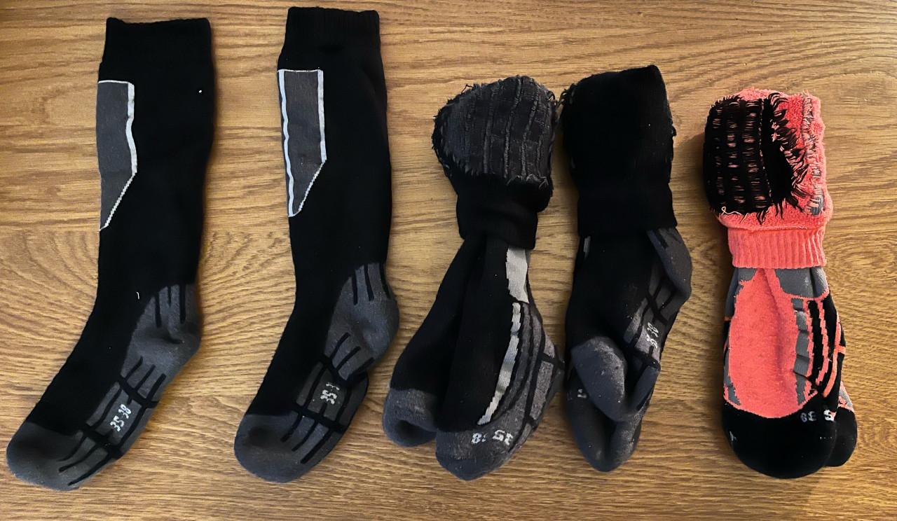 Skisokken mt 35-38 (4 paar)