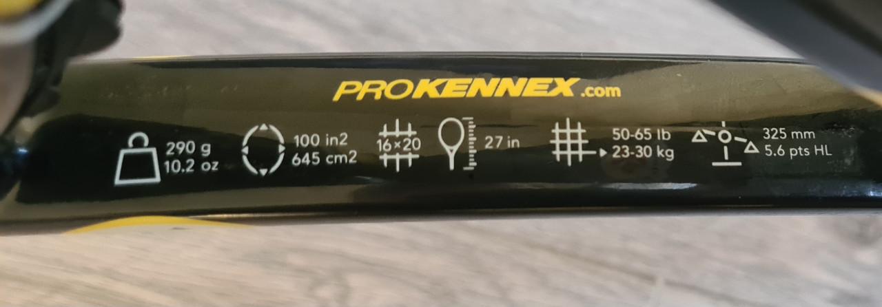 Tennisracket Pro Kennex zwart/geel