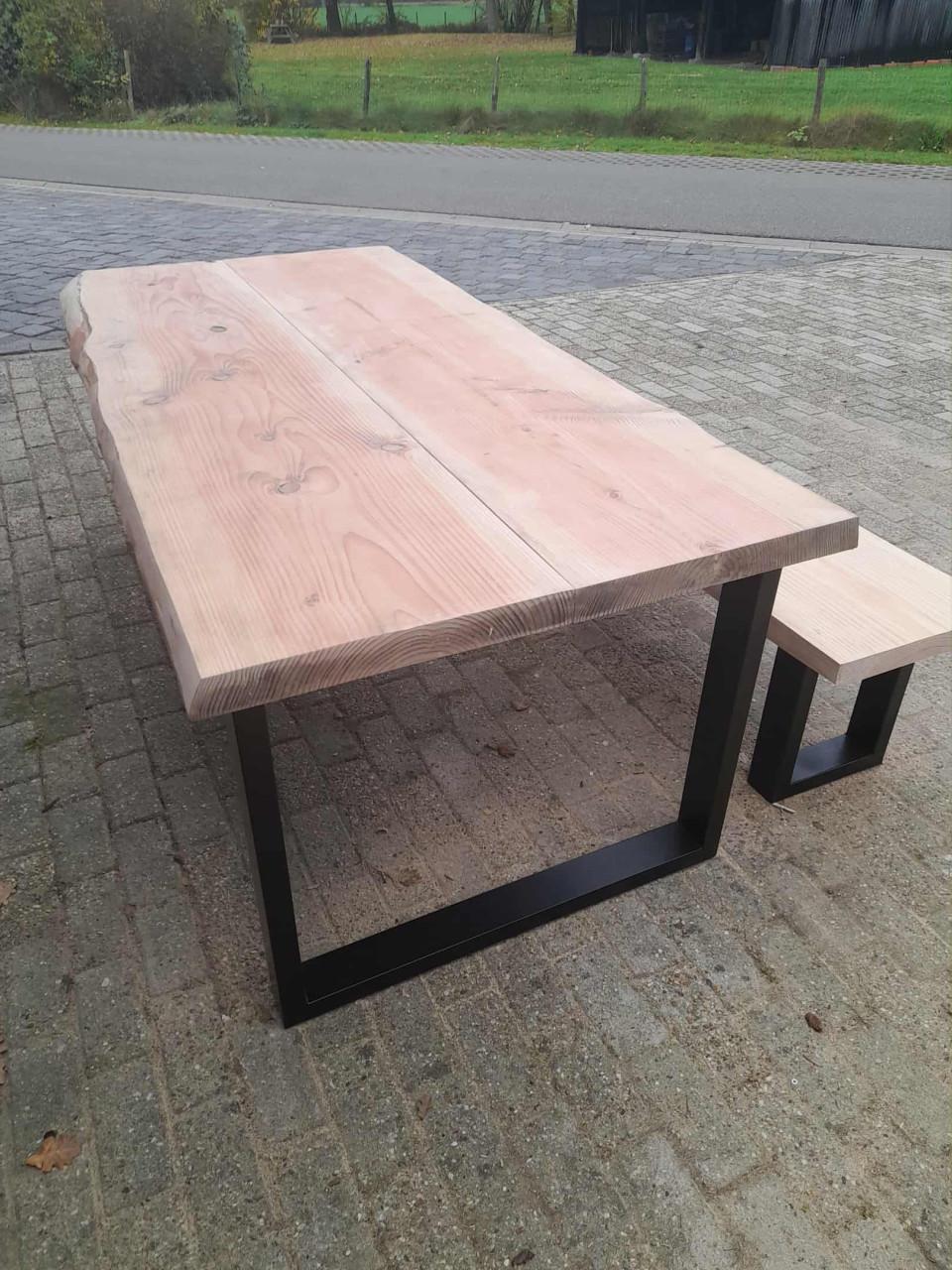 BOOMSTAMTAFEL / TAFEL + BANK 200x100