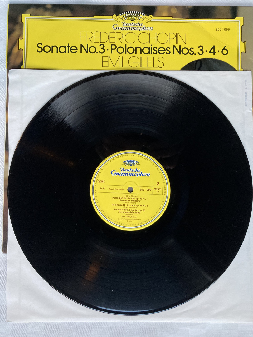 Frederic Chopin Emil Giles Sonate.3 Polonaise 3.4.6. 253109