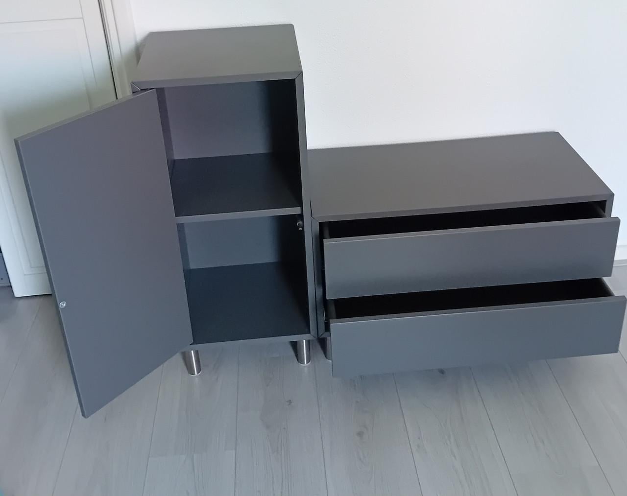IKEA EKET kastjes grijs