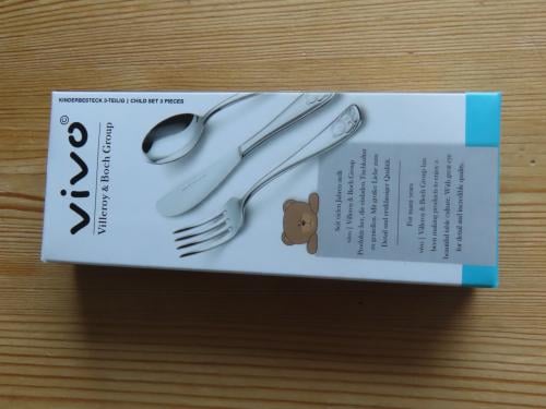 Kinderbestek beren van vivo nieuw in doos