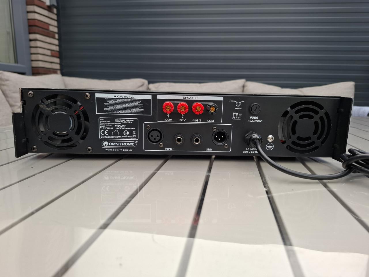 PAP-240 PA-versterker 100V