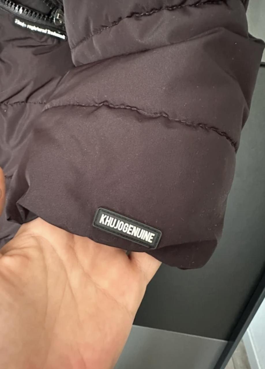 Khujo zwarte jas maat L