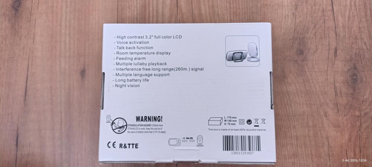 Video baby monitor