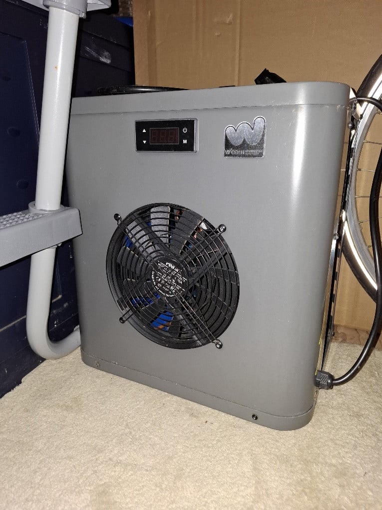 Bestway zwembad 412x201x122cm inclusief warmtepomp 3kw en tegels