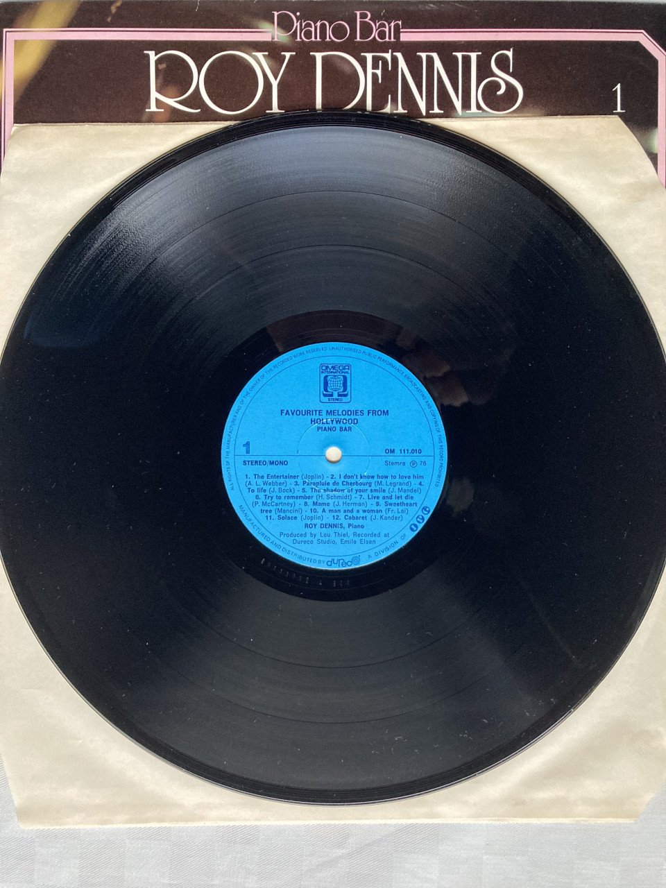 LP Pianist Roy Dennis Favourite Melodies from Hollywood