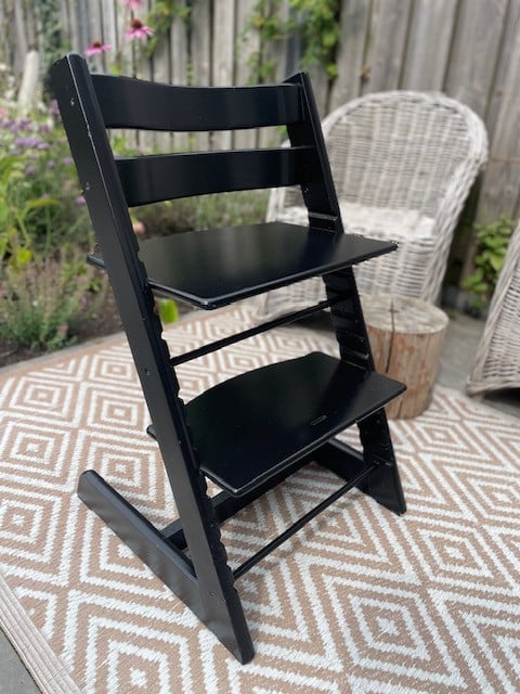 Mooie Stokke Tripp Trapp stoel zwart