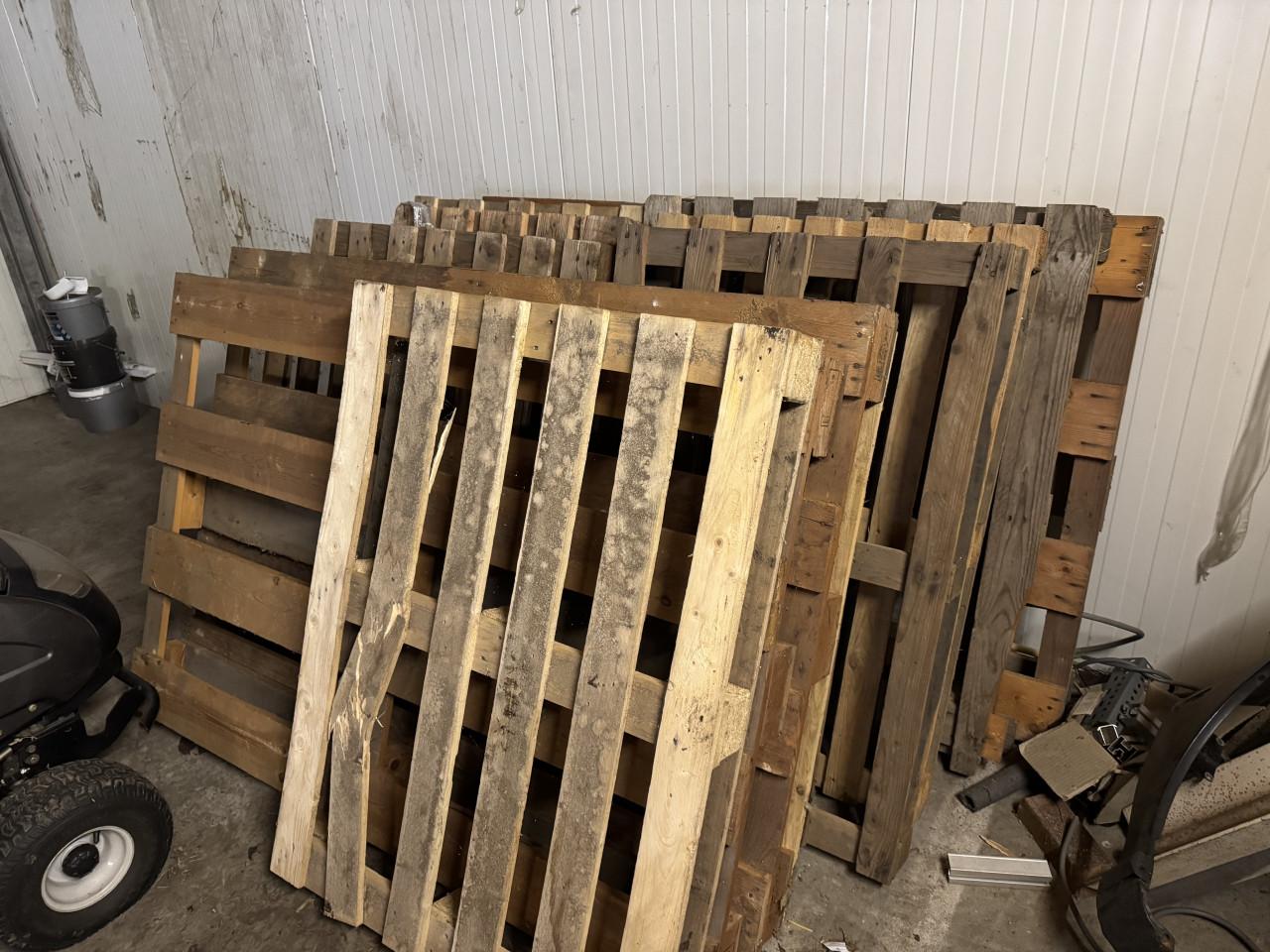 Paletten gratis op te halen