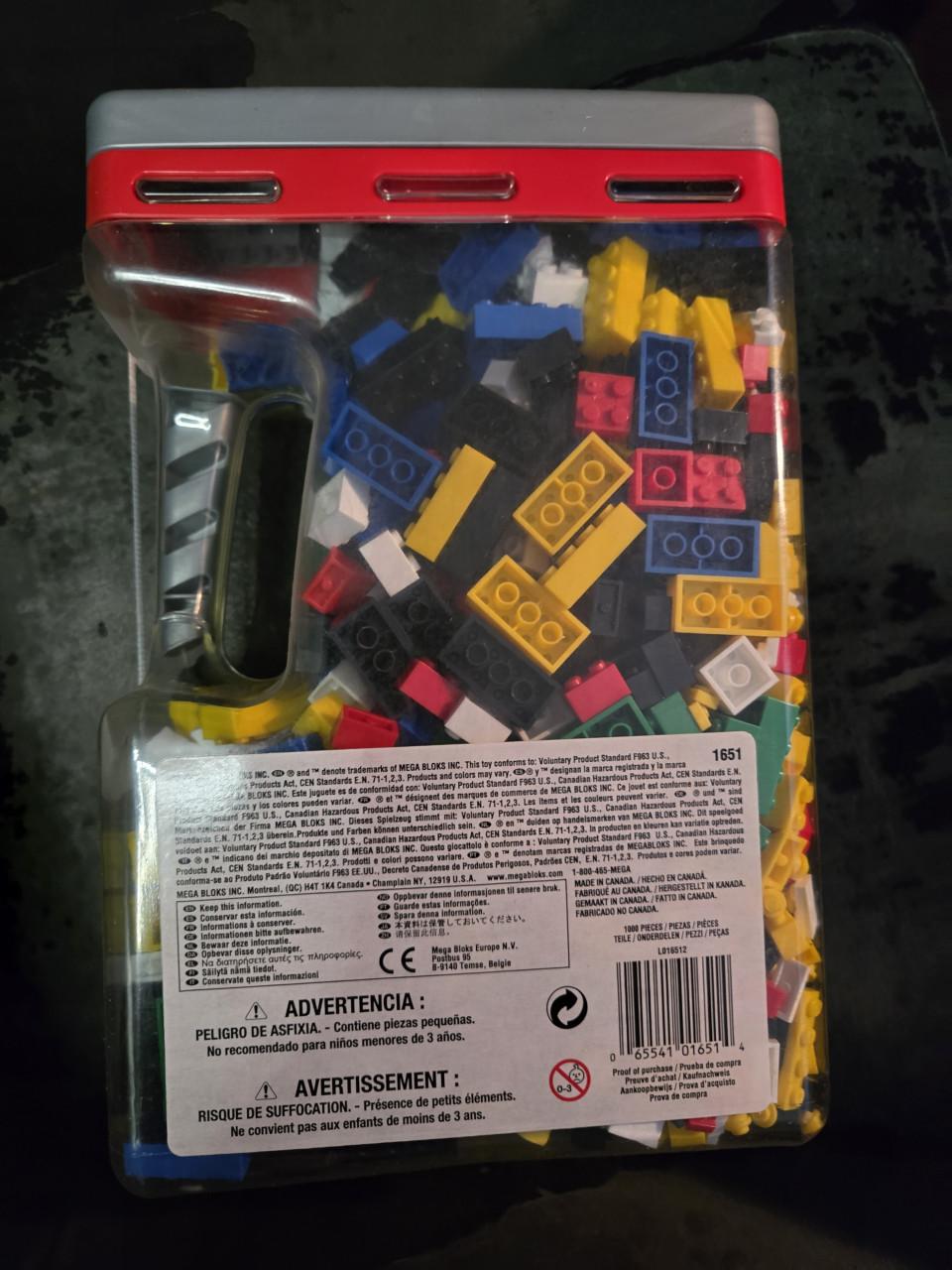 Mega Bloks Micro Bloks 1000-delige opbergdoos Nieuw m