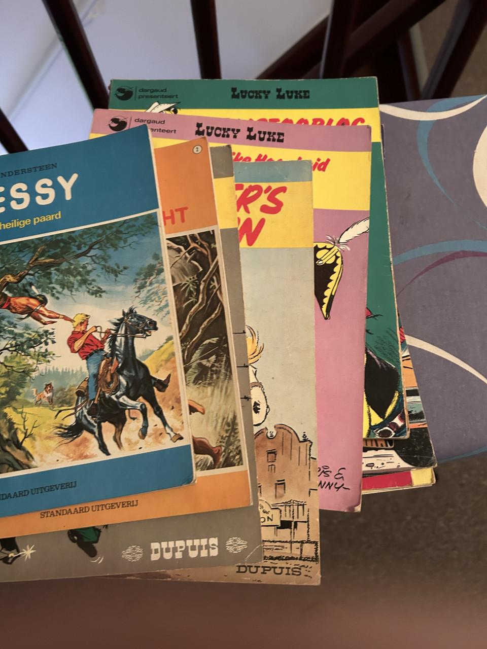 Doos met stripboeken