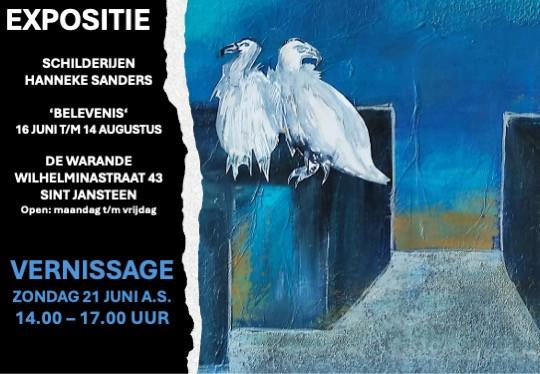 Expositie schilderijen Hanneke Sanders