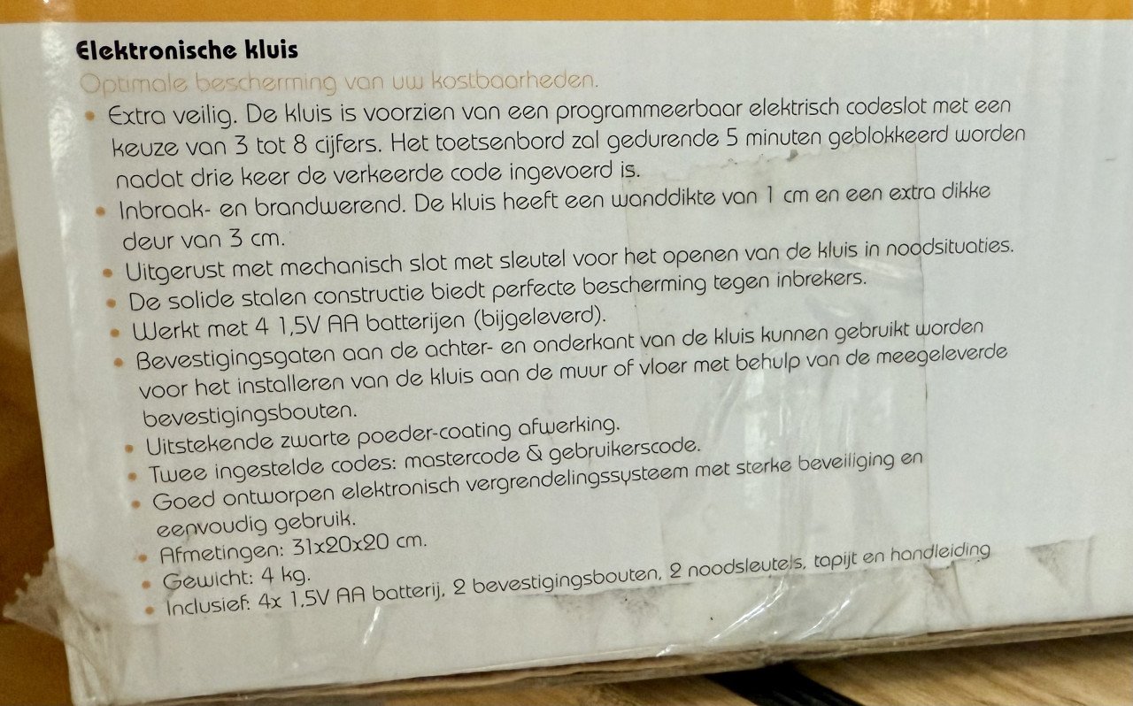 Elektronische kluisje