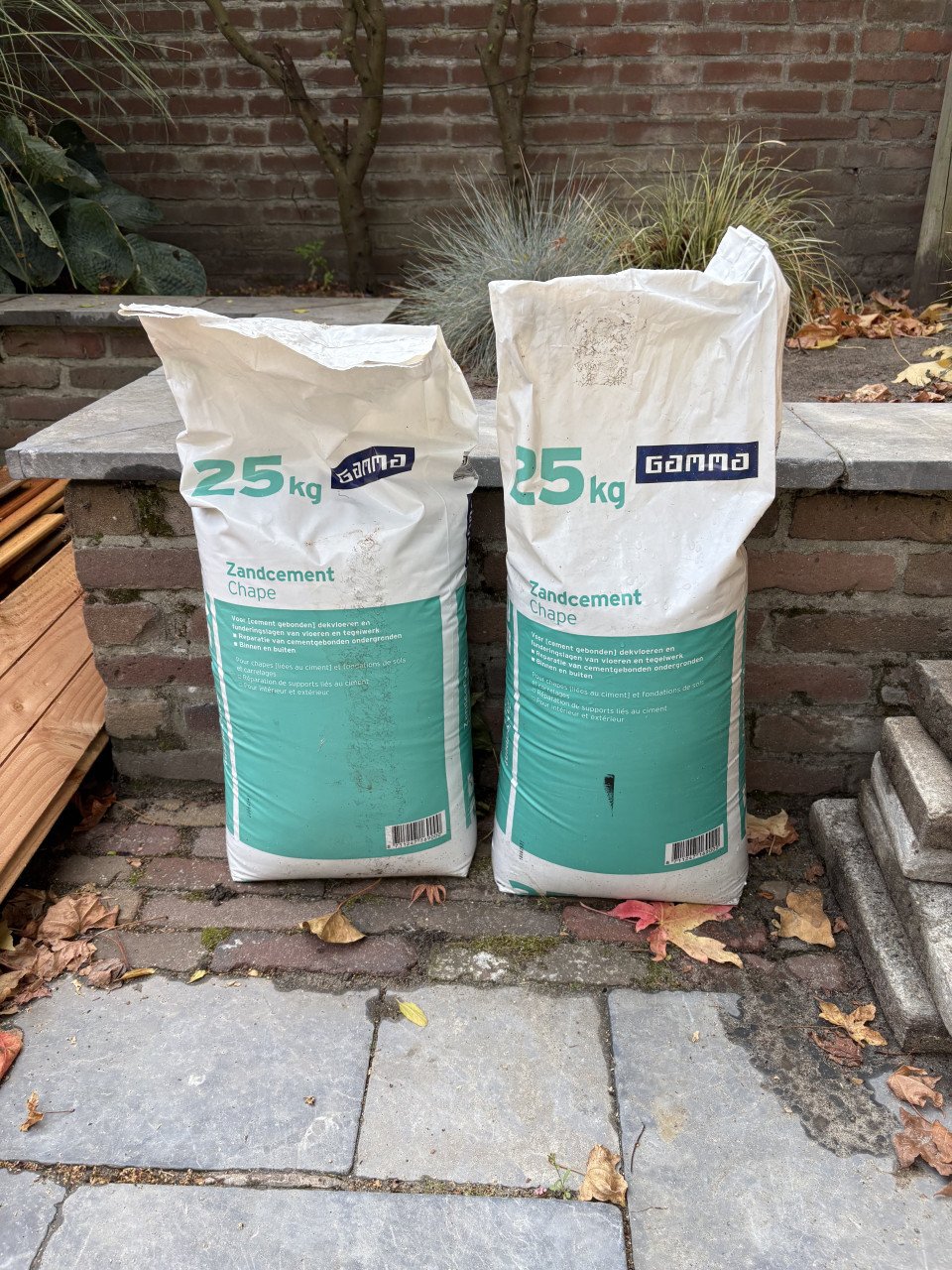2x Betoncement 25kg nieuw