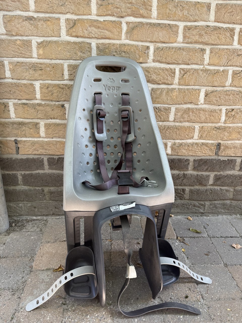 Yepp Maxi Easyfit kinderzitje fiets achter - zilver