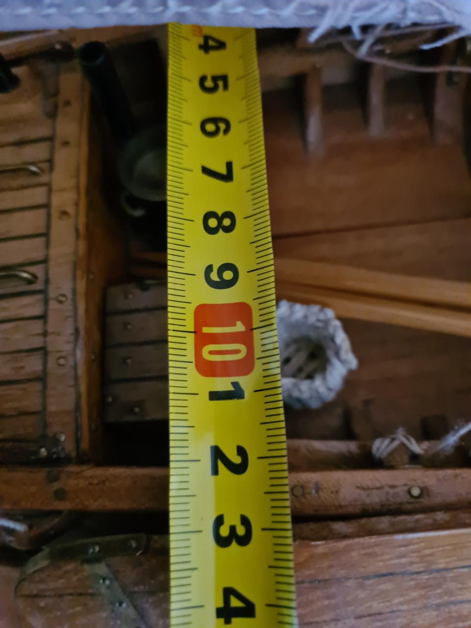 Prachtig houten scheepsmodel van een Hoogaars