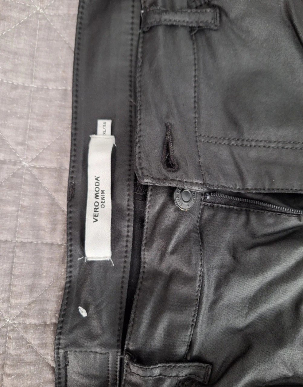 Lederlook broeken XL