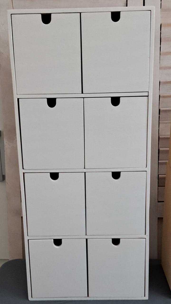 Diverse miniladekasten Moppe van Ikea