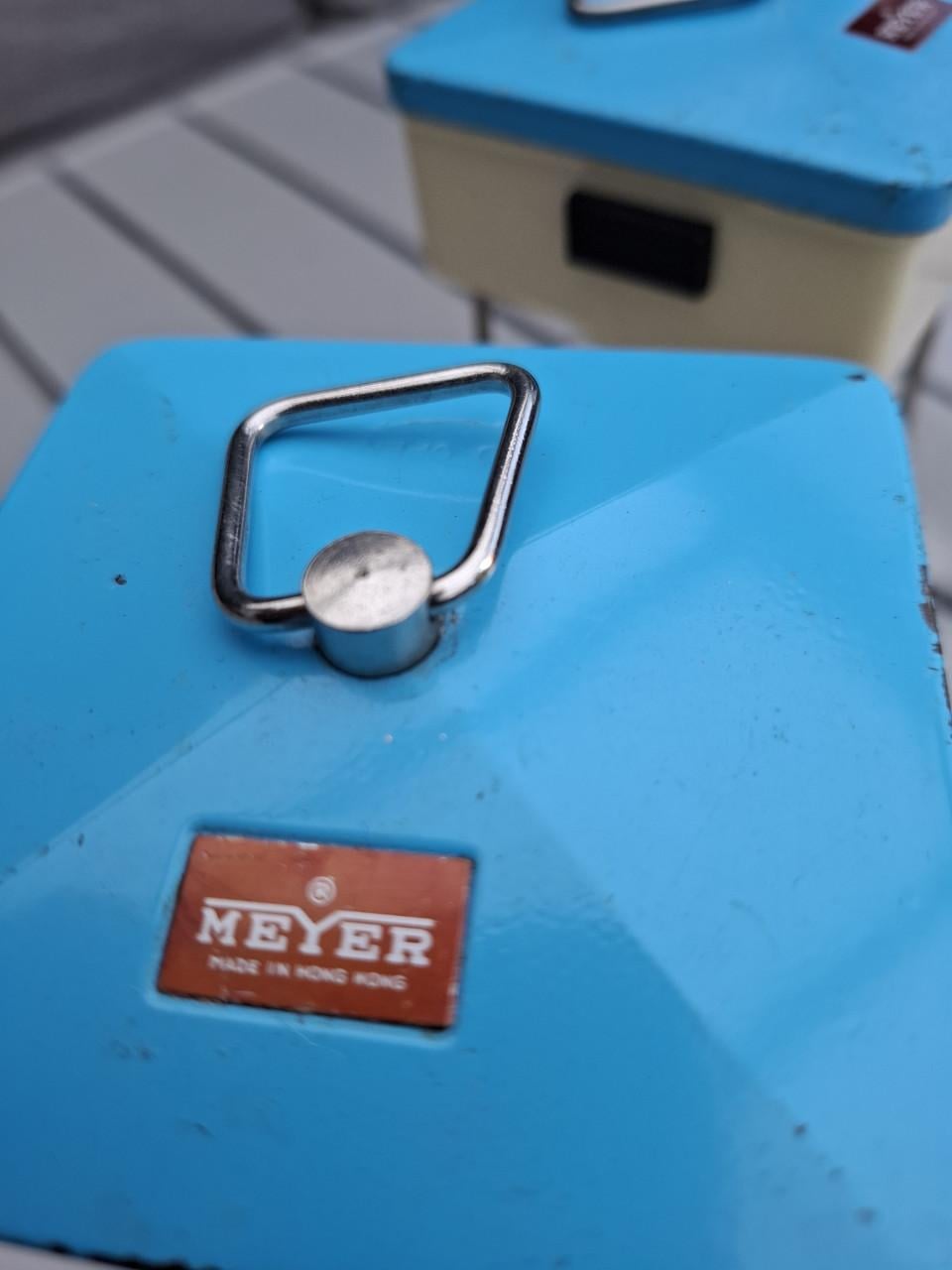 Vintage Meyer campinglampen (set van 2)