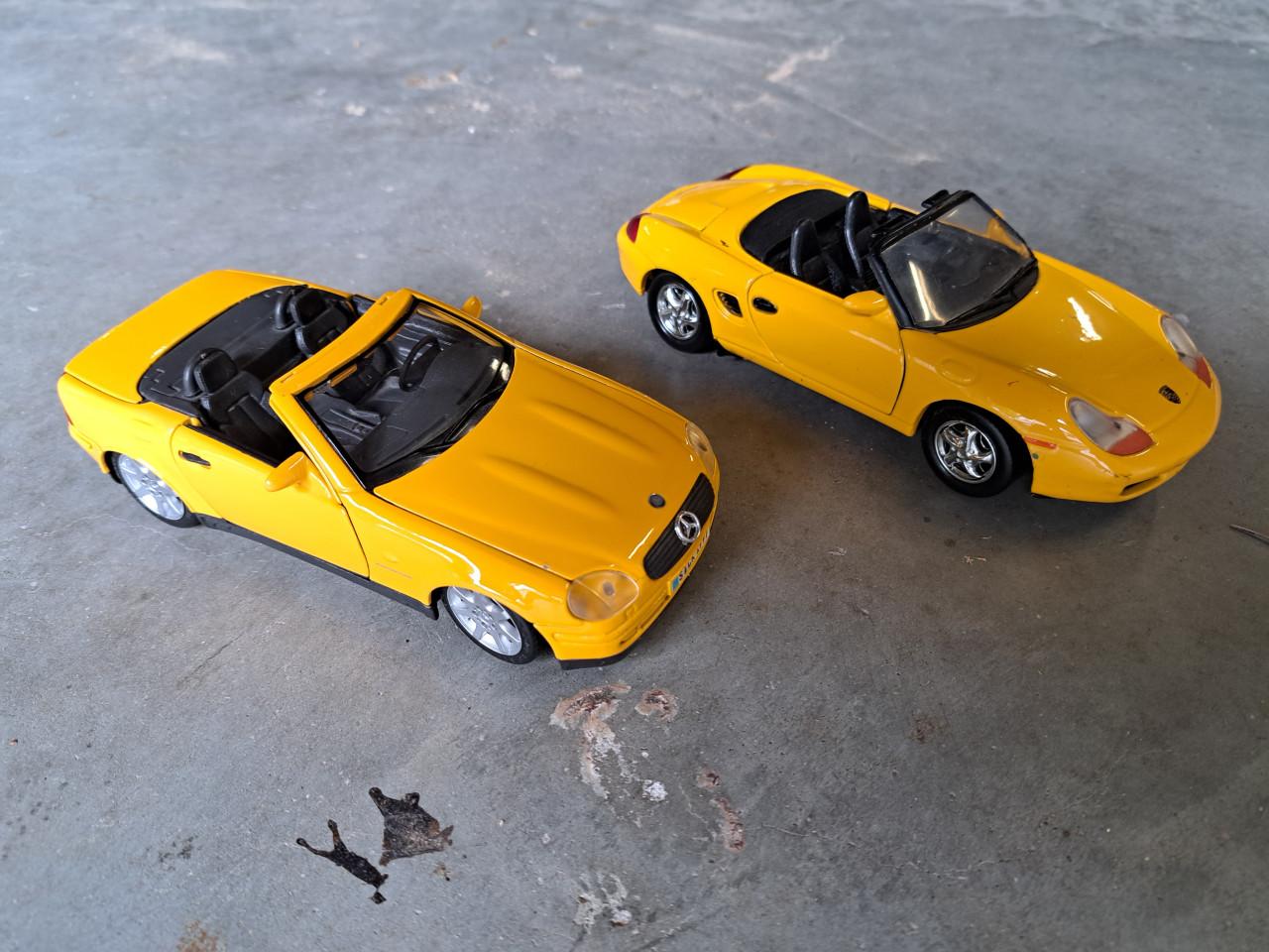 Modelauto Porsche & Mercedes 1:24