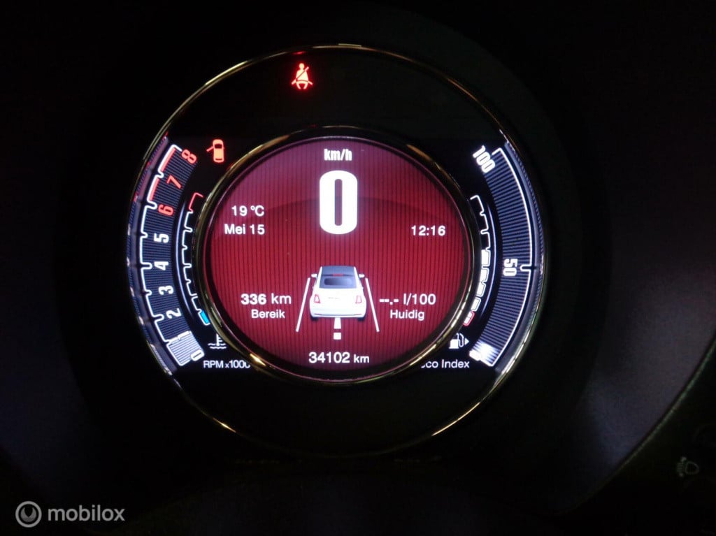 Fiat 500 C 1.0 hybrid launch edition/airco/16''lm velgen/half leer/1st eig/