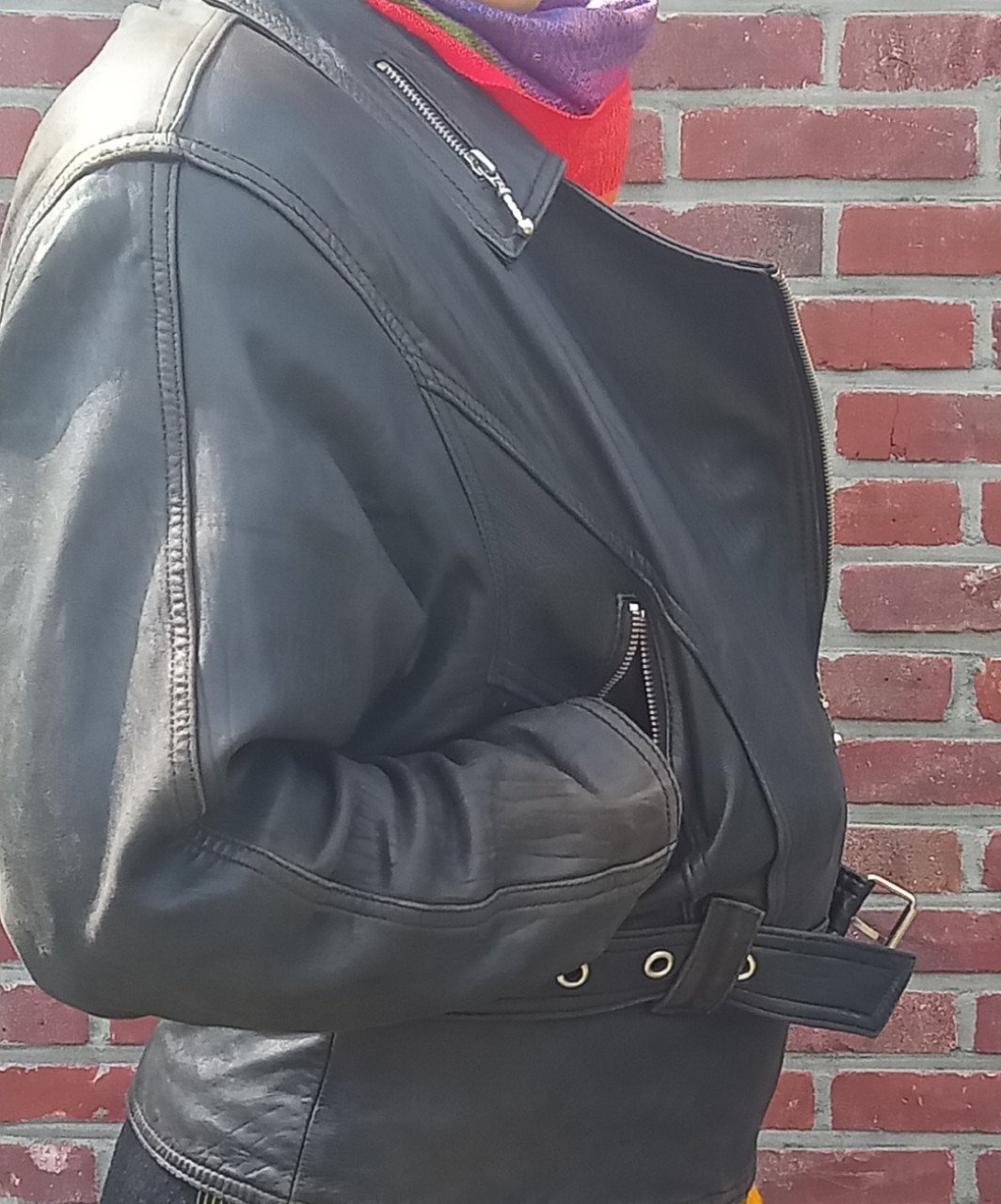 Vintage leren jasje