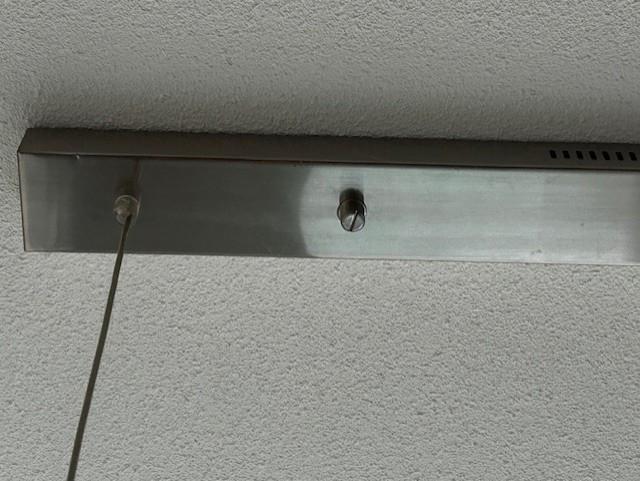 Moderne hanglamp met rvs en glas