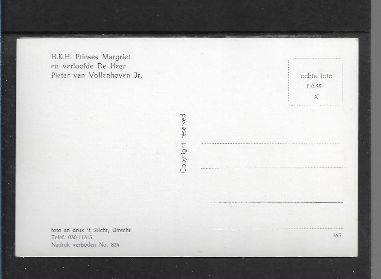 Ansichtkaart   A 1142  Prises Margriet en van Vollenhove