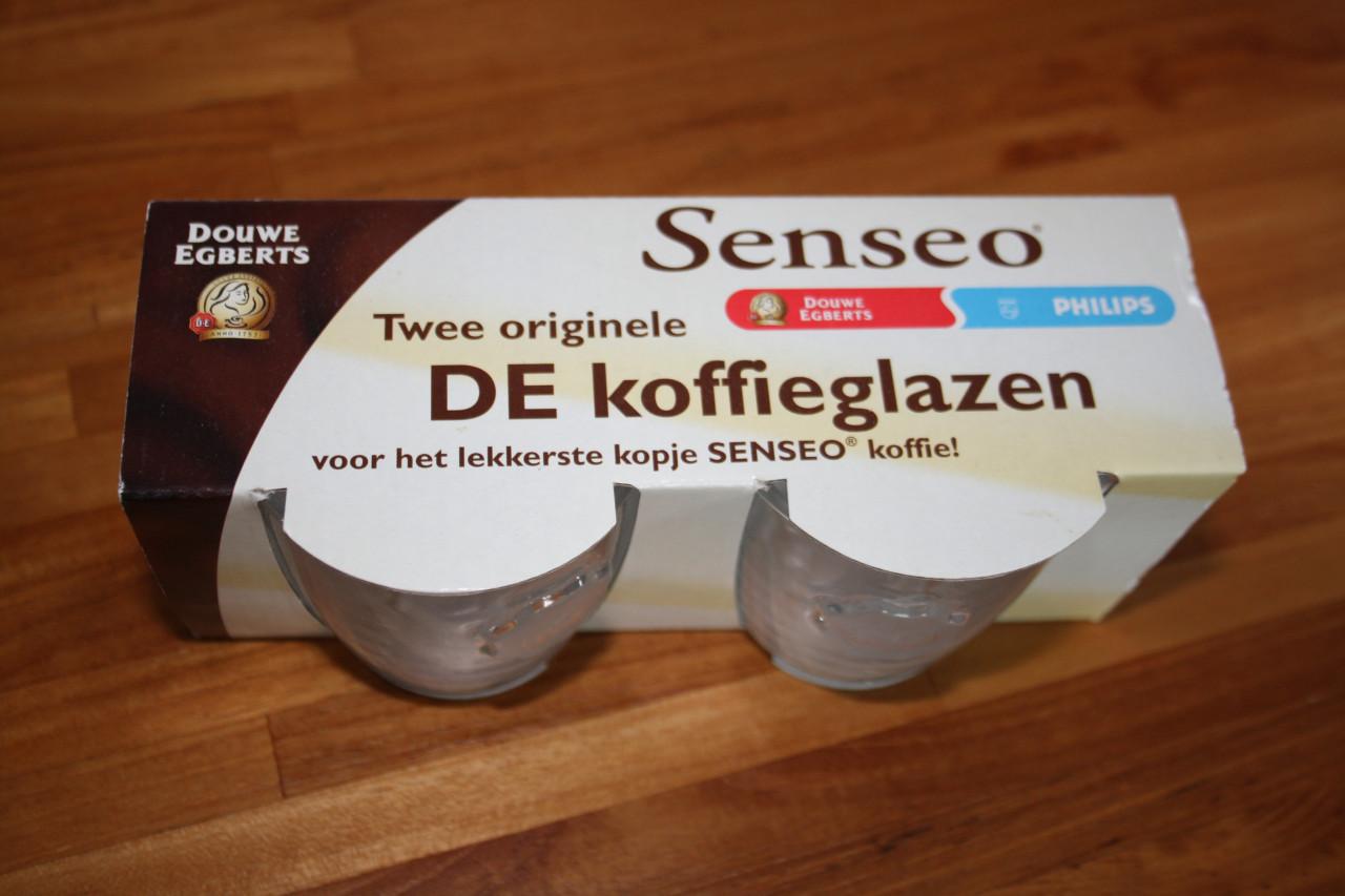 2 DE Senseo koffieglazen