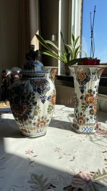 Vazen van Delfts Polychroom