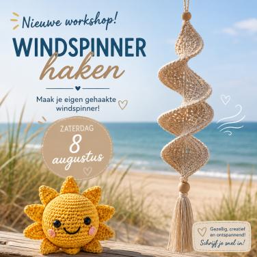 Zomerse creatieve workshop; windspinner haken