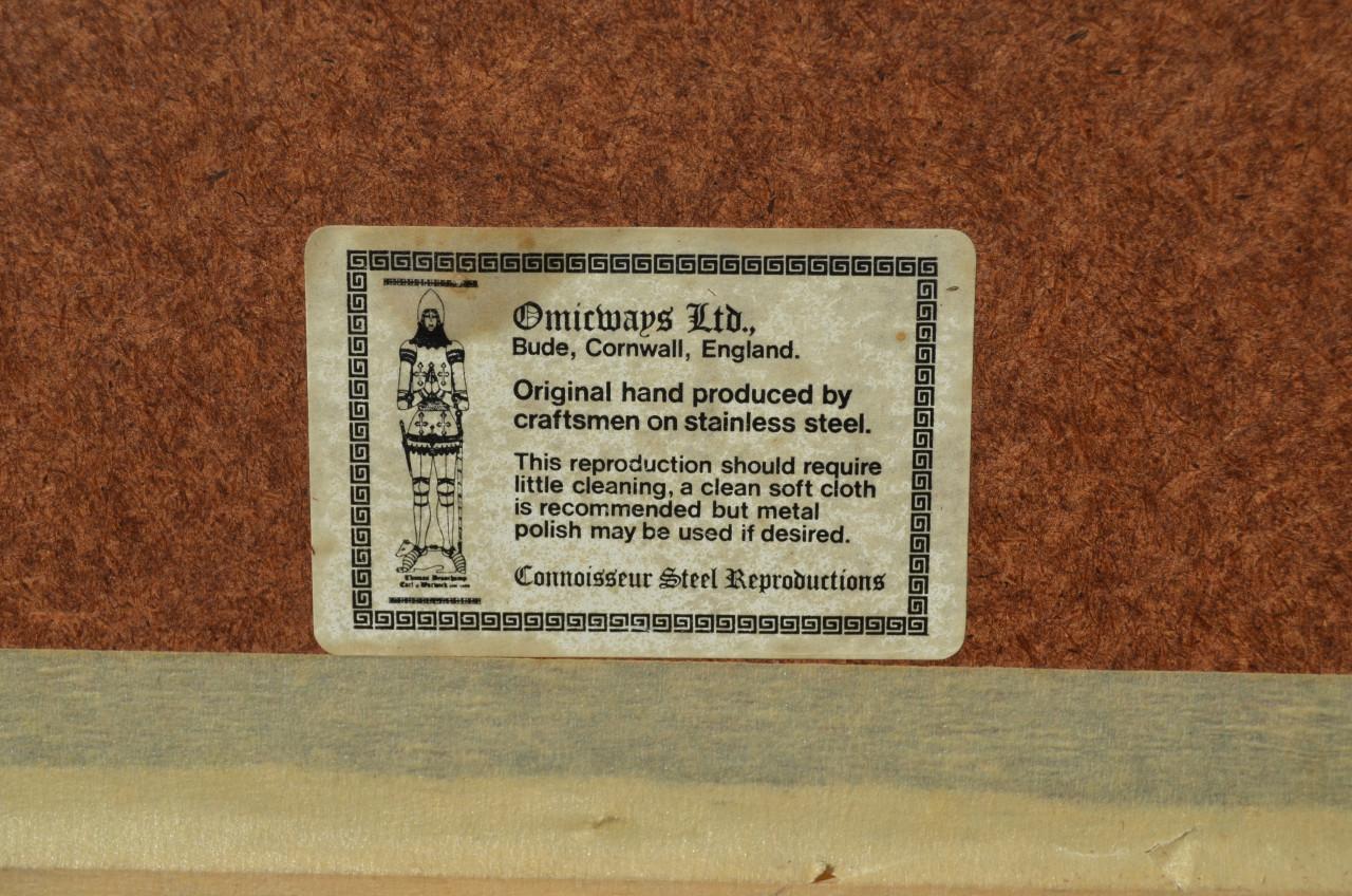 In staal geëtste afbeelding Battle of Trafalgar