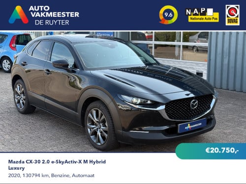 Mazda CX-30 2.0 e-SkyActiv-X M Hybrid Luxury | Leder | Opendak | 360 Camera