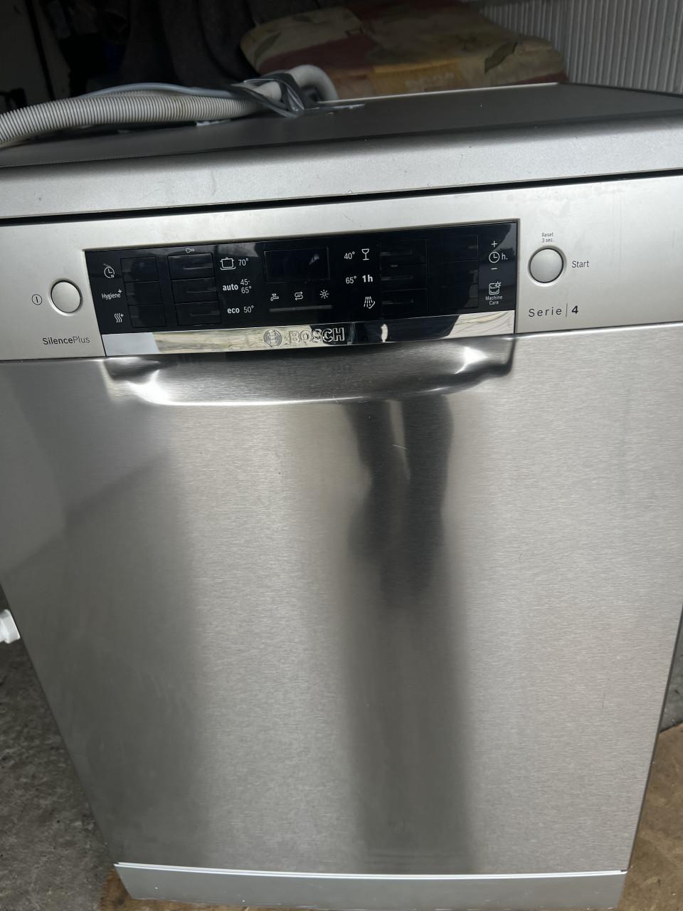 BOSCH vrijstaand RVS vaatwasser 85x60 cm Als nieuw klasse A+