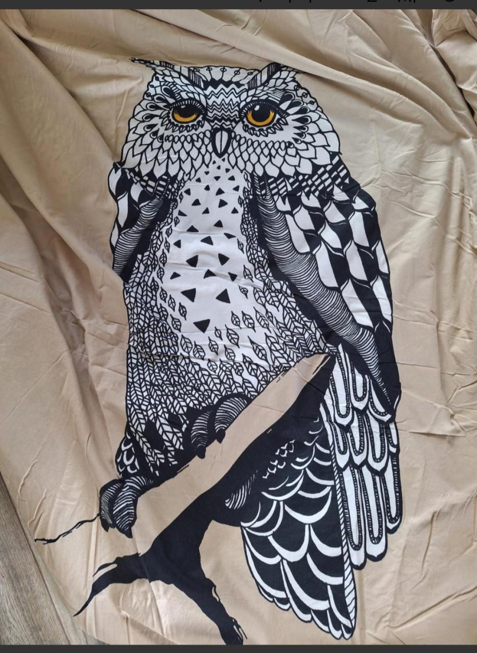 Dekbedovertrek uil. 200cm