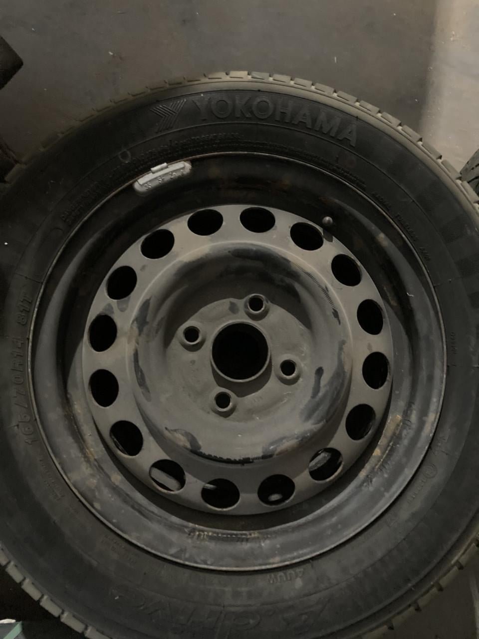 4 stuks Banden 165/70R14 met velg 4x100