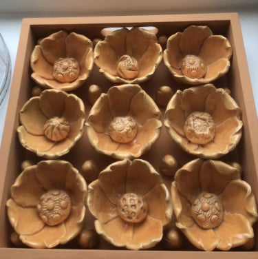 Keramieken bloemen decoratie