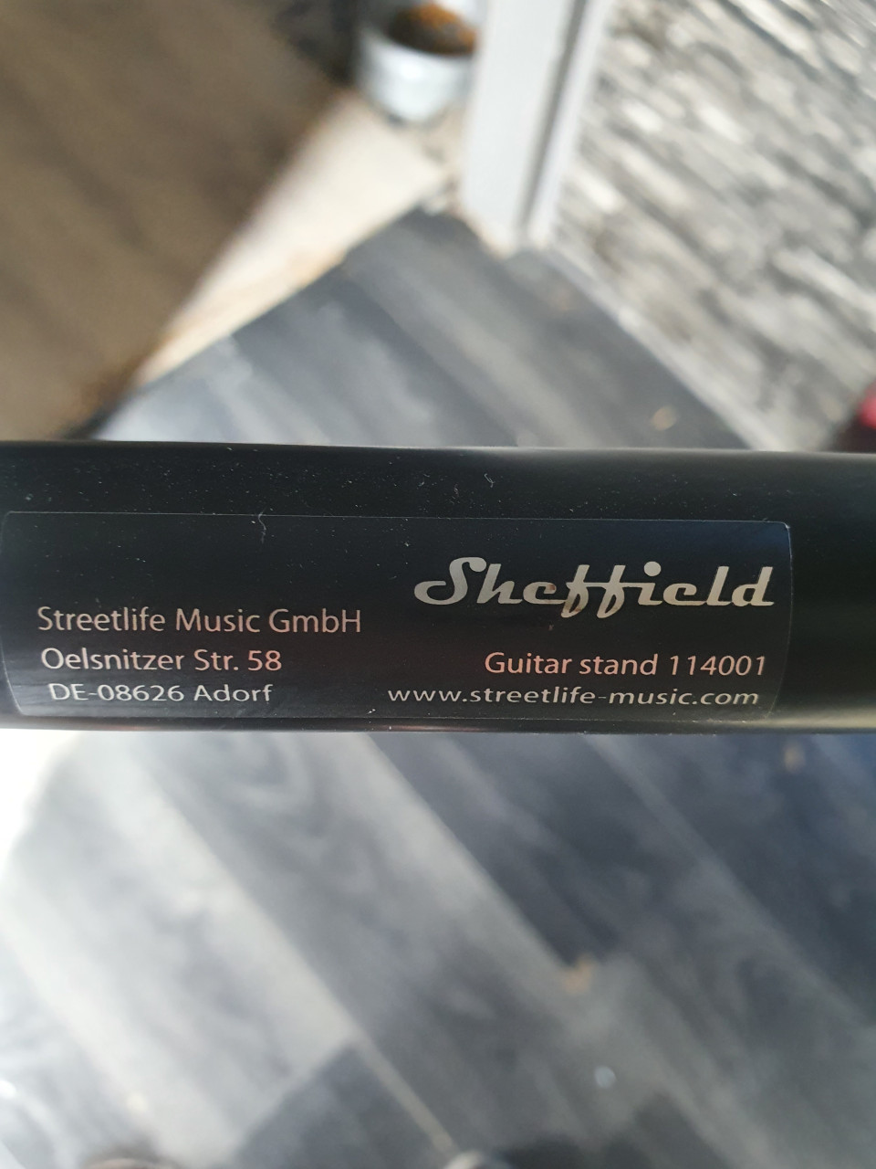 Zgan Gitaar Standaard van het duitse merk sheffield....