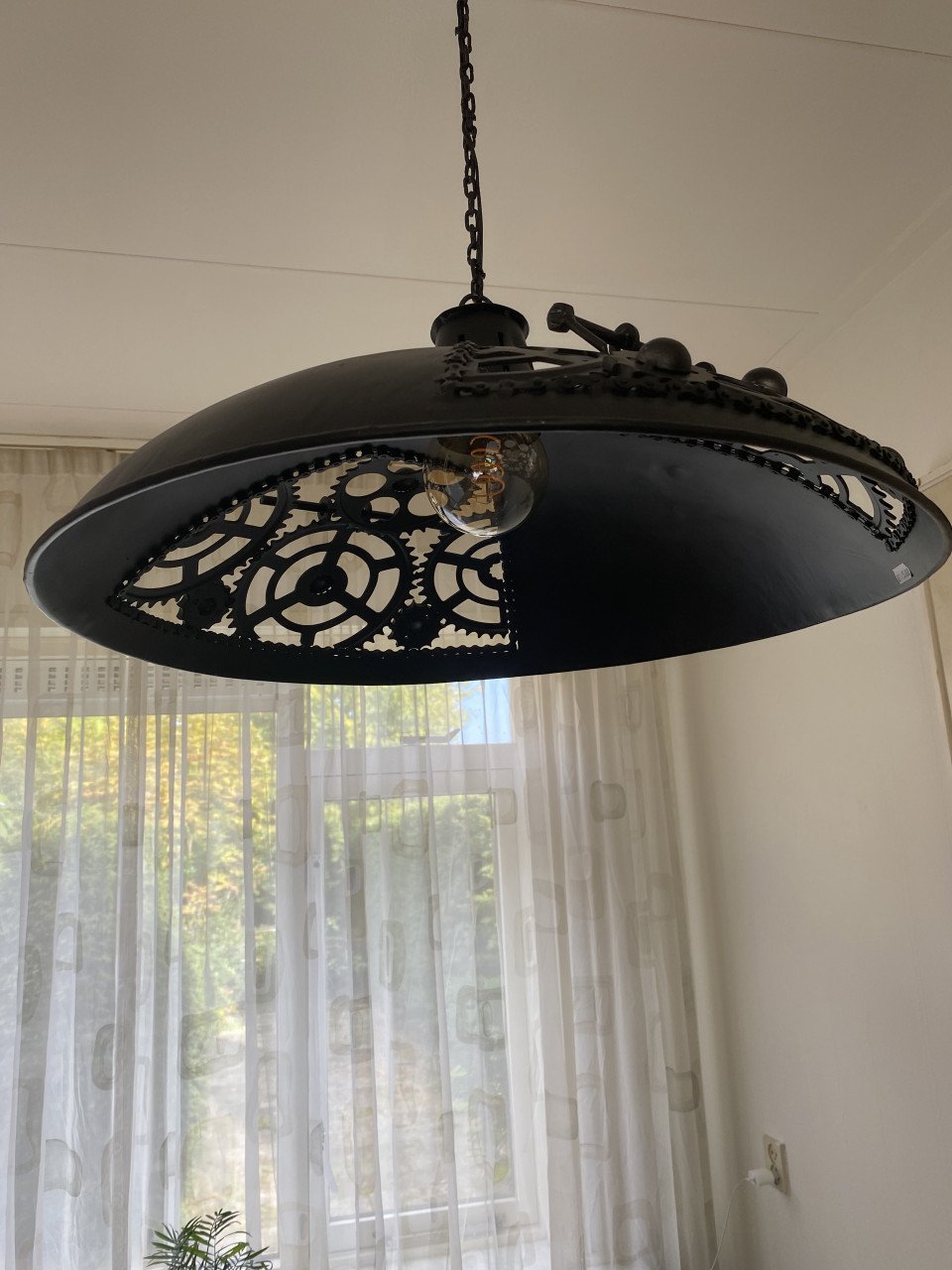 Gietijzeren industriële design lamp