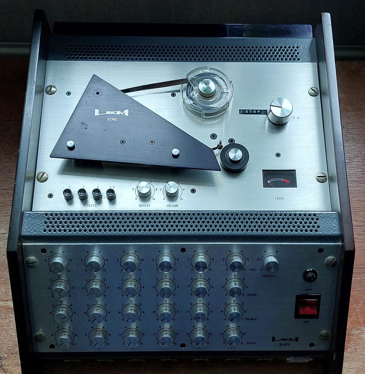 LEM BABY tape echo mixer amplifier in flight case