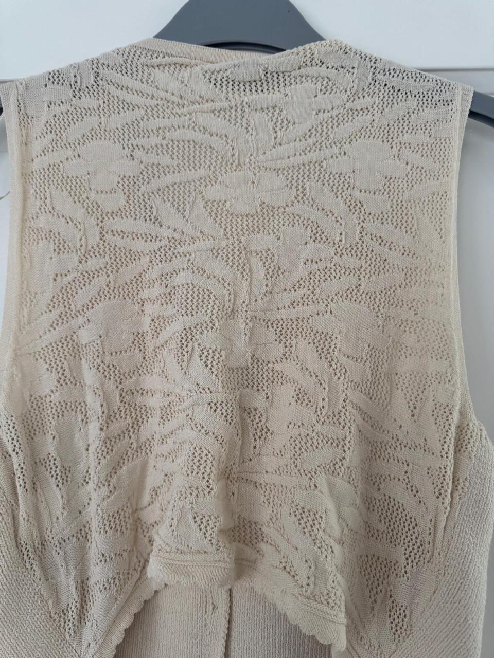 Beige gilet dames mt S