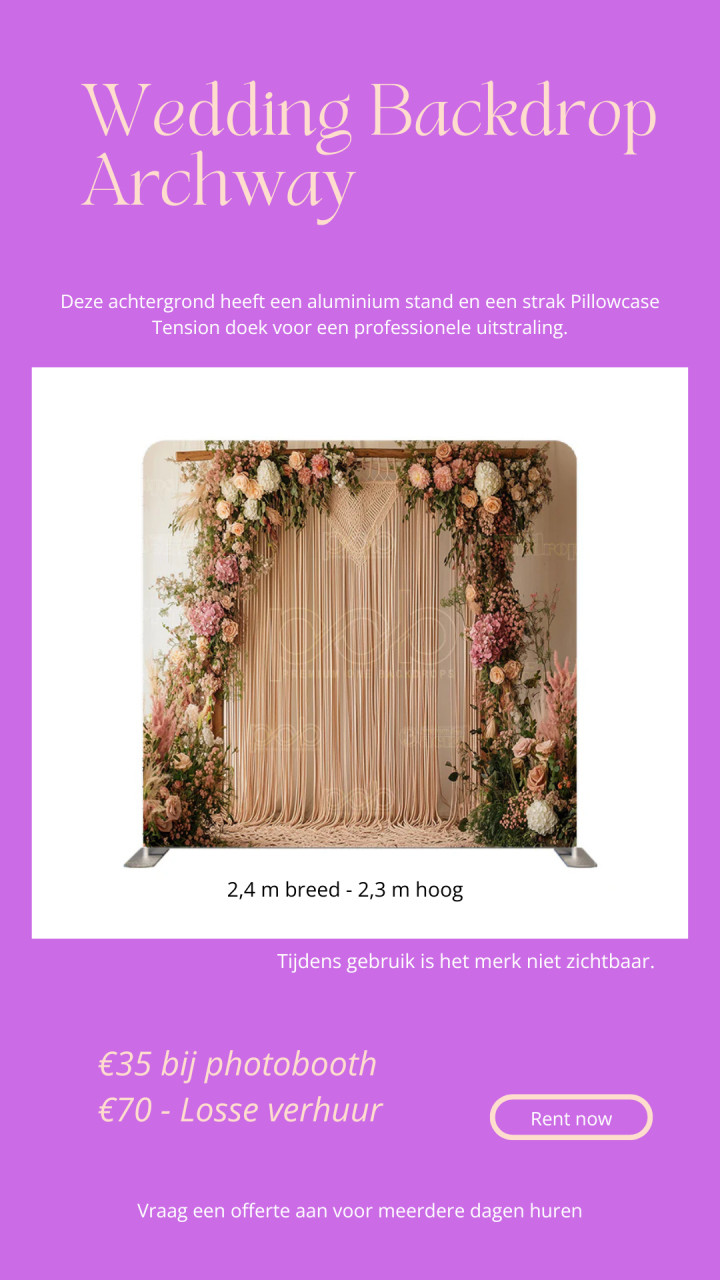 Achtergrond/backdrop huren Zeeland
