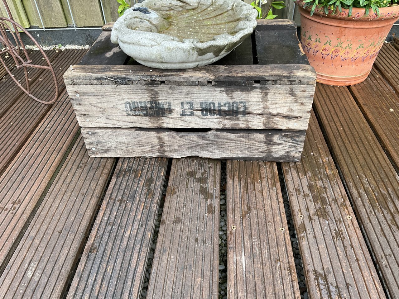 3 Houten  fruit/ aardappelkisten