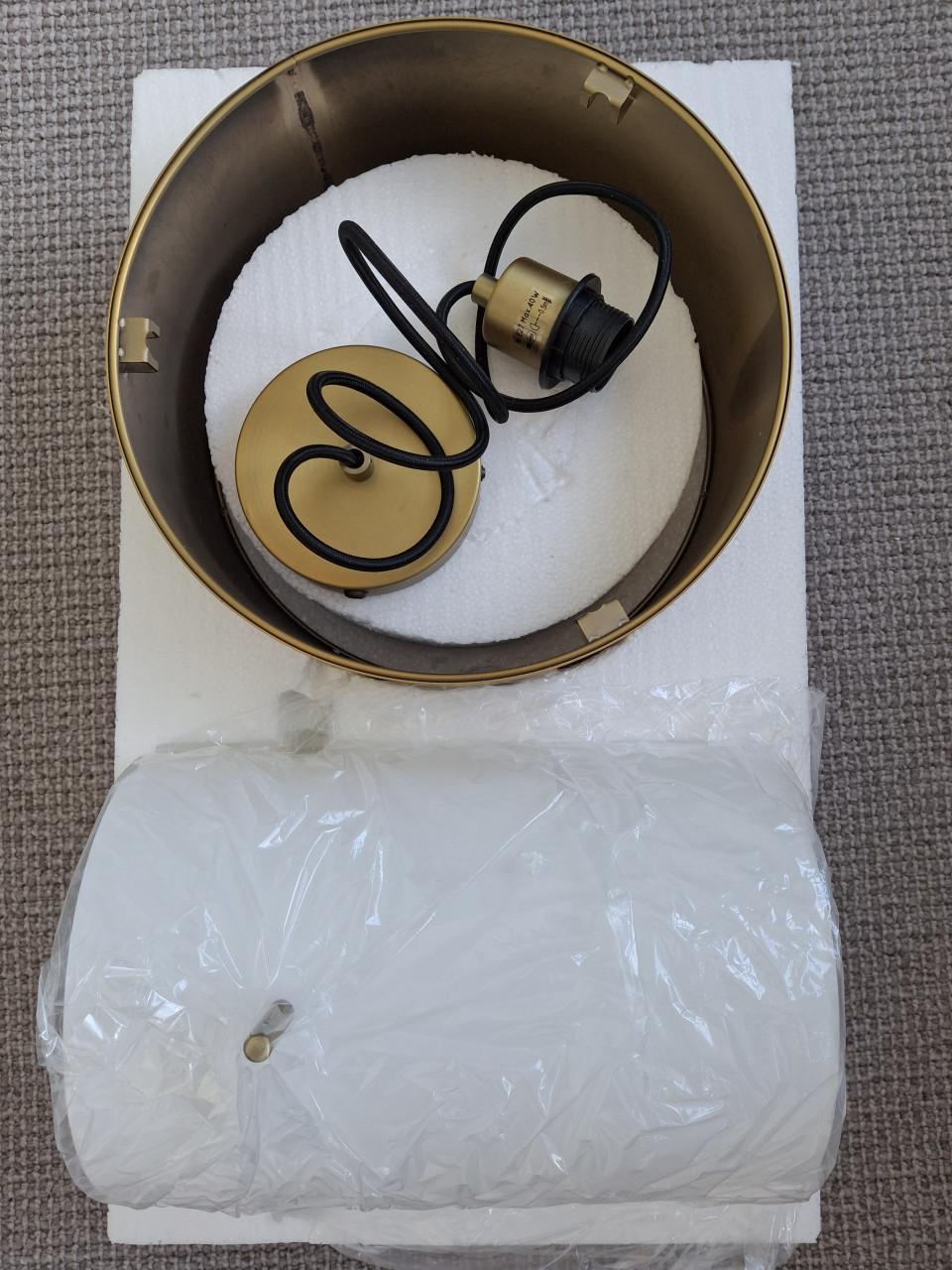 Hanglamp Lucinde Firmin glas/messing