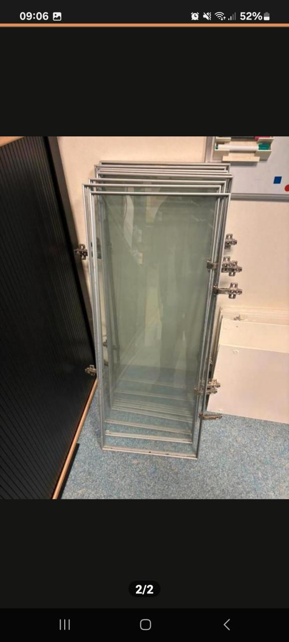 Vitrinekast deuren billy ikea