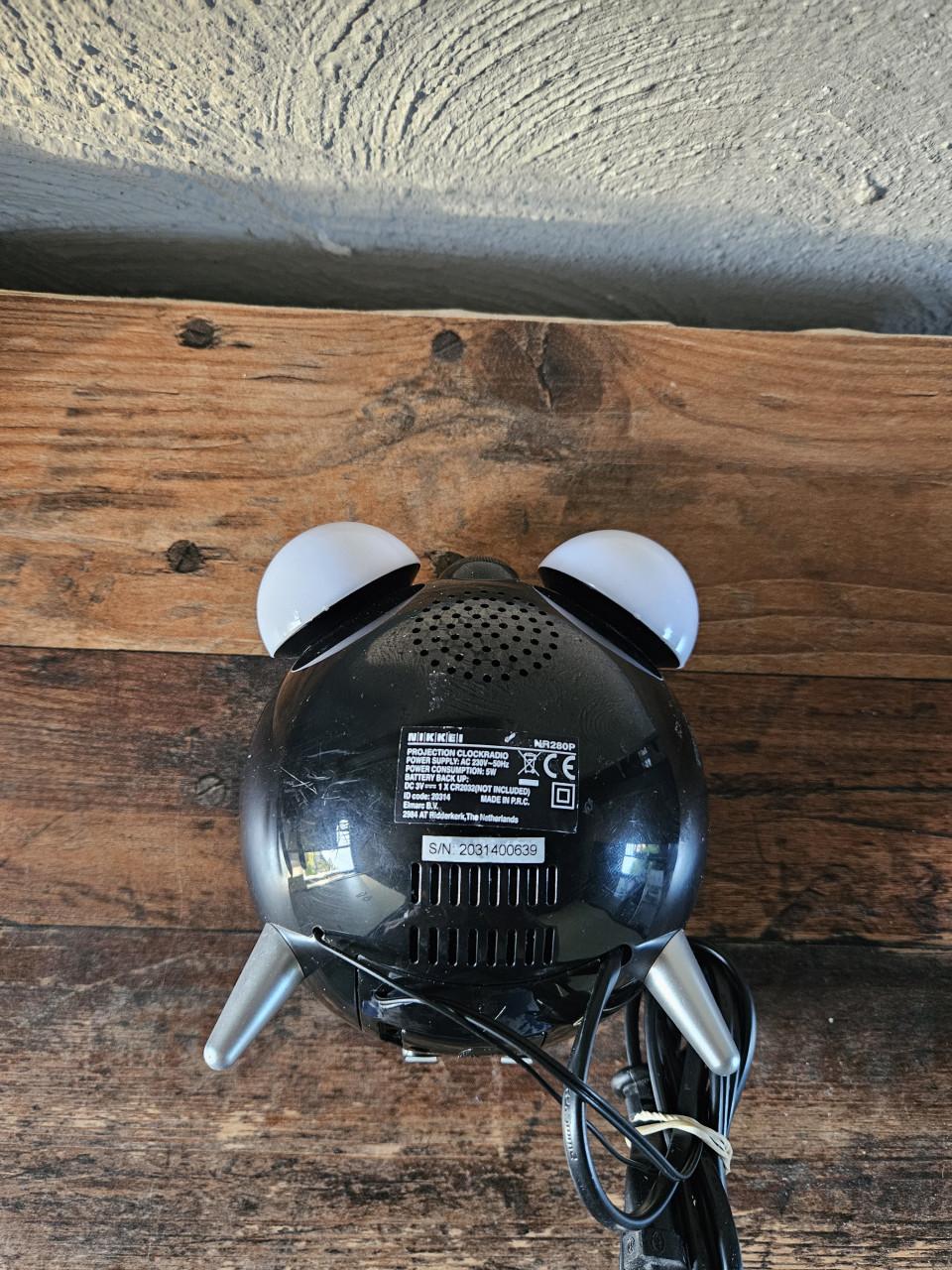 Digitale Nikkei NR280P Wekker met Projectie en Radio - Zwart