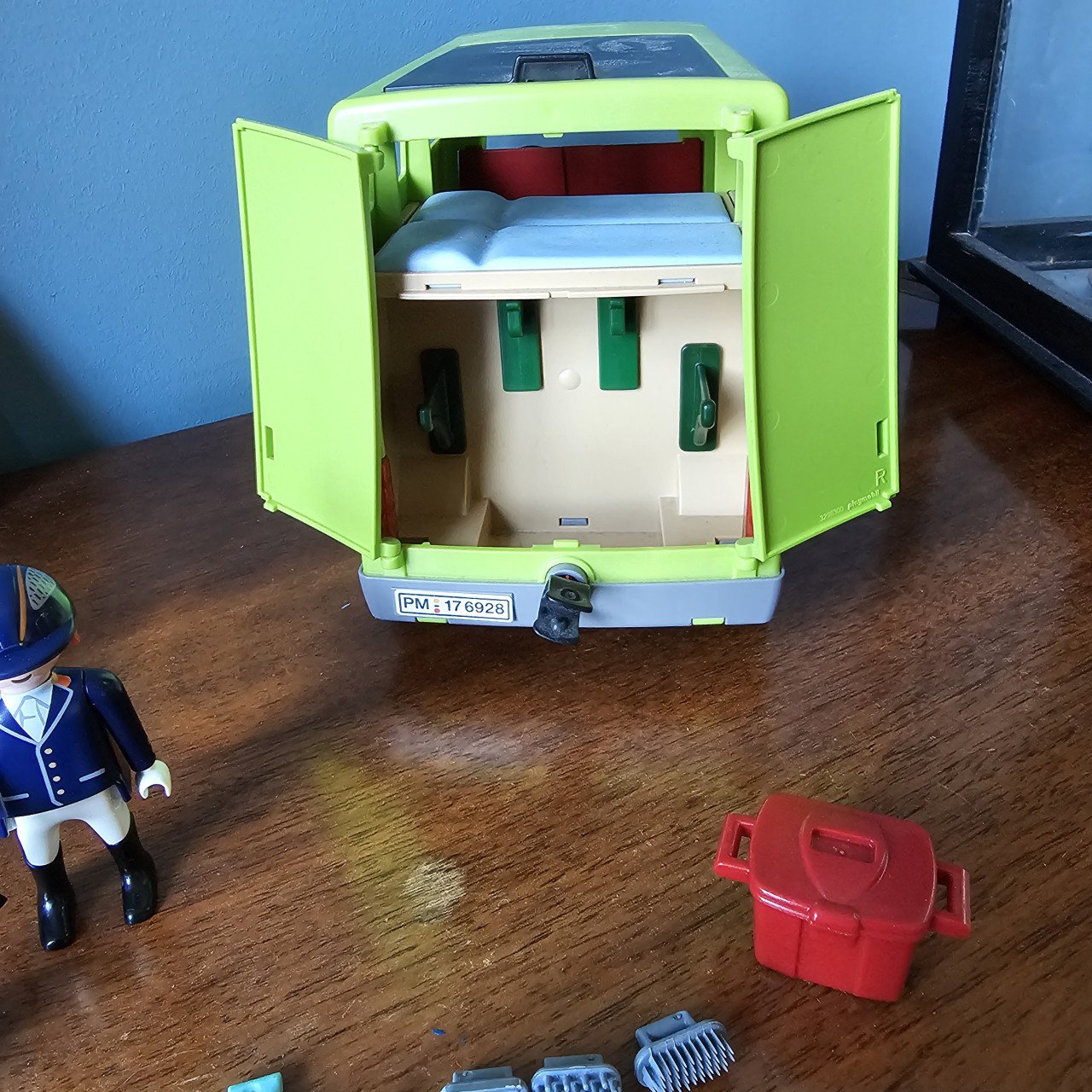Playmobil paarden trailer