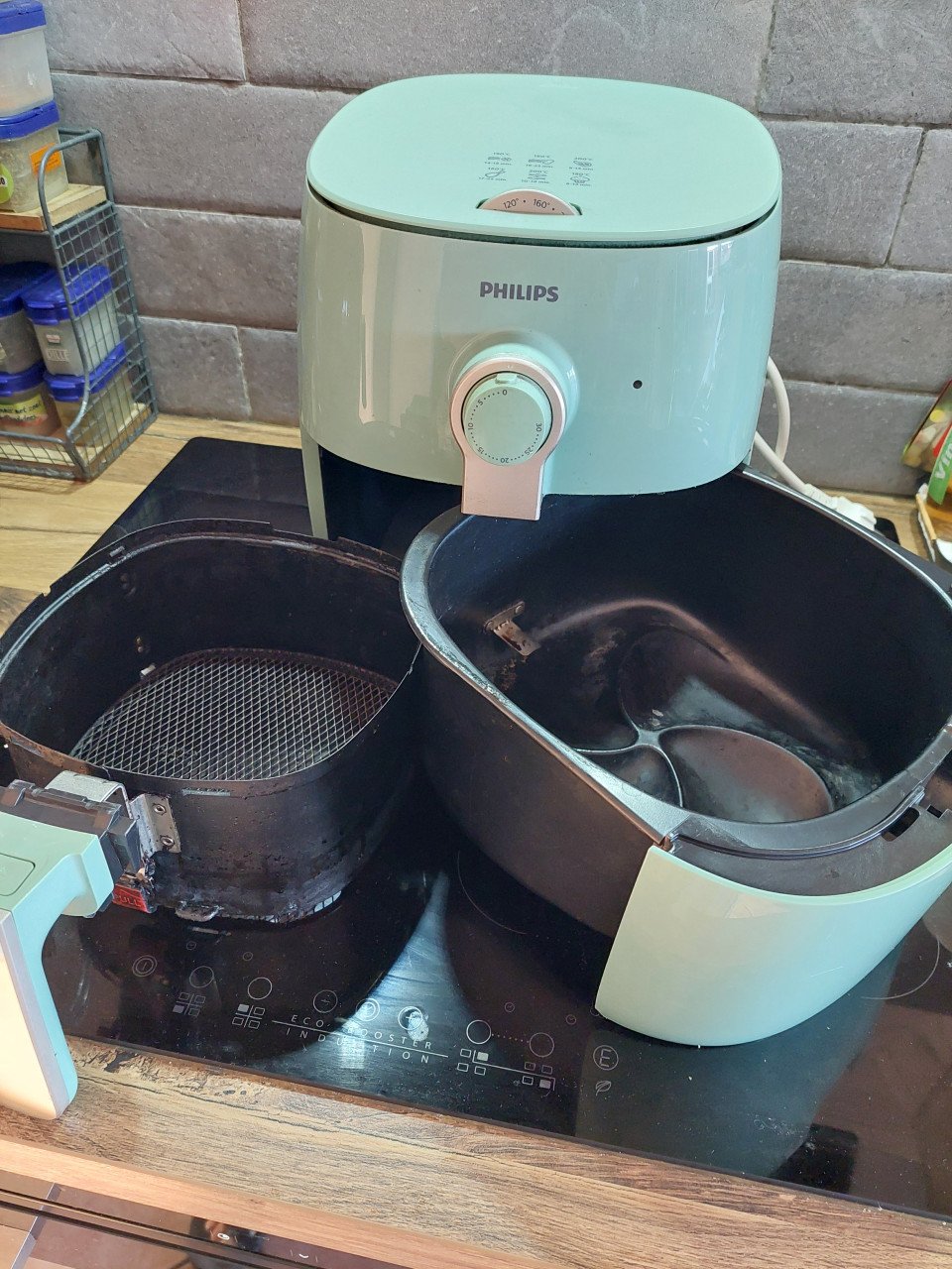 Mintgroene Philips airfryer